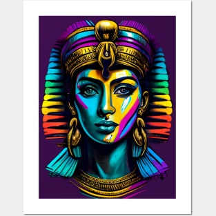 colorful abstract Cleopatra Posters and Art